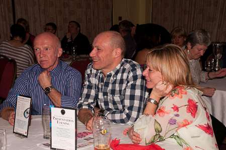 The members enjoy the evening