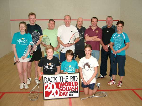 Northern Squash Club members enjoying World Squash Day 2012 Northern Squash Club members enjoying World Squash Day 2012