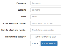 Create and update members